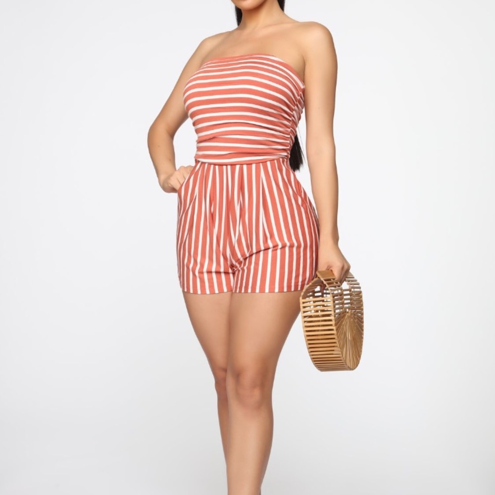 Anchors up striped romper 🤪 TRADES ONLY🤪